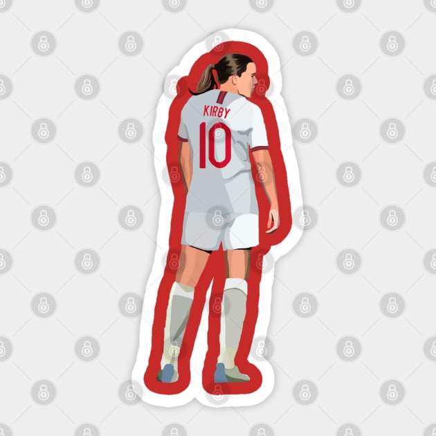 Fran Kirby Sticker by Webbed Toe Design's